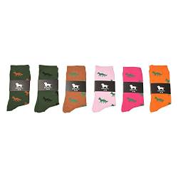 KRAWATTENDACKEL Fuchssocken/Business-Socken - Unisex für Damen & Herren - Modell und Größen nach Auswahl | Jagd/Jäger 444 Grün Fuchs Schwarz 41-46 von KRAWATTENDACKEL