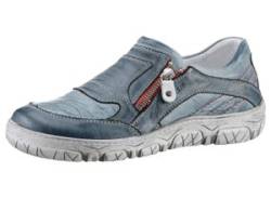 Slipper KRISBUT Gr. 36, blau (jeansfarben used) Damen Schuhe Slip ons von KRISBUT