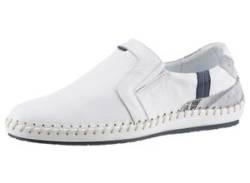 Slipper KRISBUT Gr. 40, grau (weiß, grau) Herren Schuhe Slipper von KRISBUT