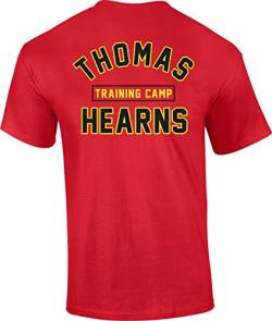 KRONK Thomas Hearns Trainingslager Herren T-Shirt Normale Passform Rot Mittel von KRONK