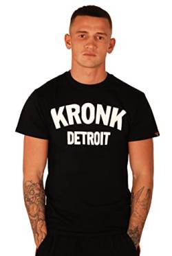 Kronk Detroit Herren Regular Fit T-Shirt Gr. L, schwarz / weiß von KRONK