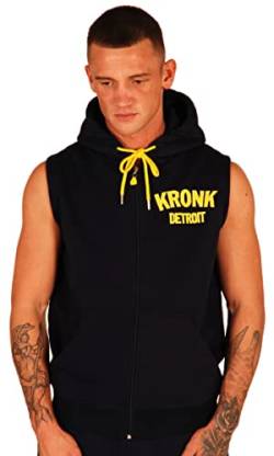 Kronk Detroit Kapuzenpullover mit Reißverschluss und normaler Passform, Navyell, L von KRONK