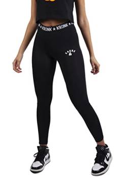 Kronk KRONKWOMEN Intensity Mid Rise Sport Leggings, Schwarz , XL von KRONK