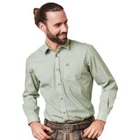 KRÜGER BUAM Trachtenhemd Herrenhemd 'Igor' mit Muster 911765, Grün von KRÜGER BUAM