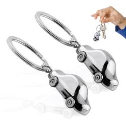 KRYMSON 2 Stück Metall-Auto-Schlüsselanhänger, Auto-Schlüsselanhänger, Herren-Autogeschenke, Auto-Schlüsselanhänger, geeignet für Männer und Frauen zum Aufhängen an Rucksäcken und Handtaschen von KRYMSON