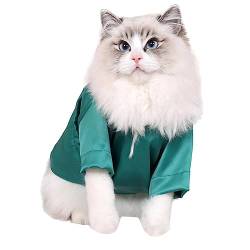 KSHSAA Smokinghemd für Katze, Smokinganzug für Katze, Stilvolles Katzenhemd, formelles Outfit, Atmungsaktive und leichte Katzenkleidung, bequemer Katzenmantel für Hauskatzen von KSHSAA