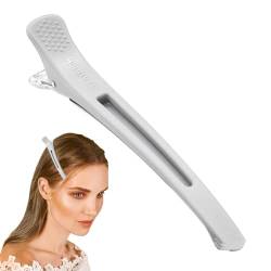 Keine Falten-Haarspangen | Entenschnabel-Haarspangen zum Stylen - Duckbill Long Pin Alligator Roller Clip, professionelle Salon-Haarspangen für dickes und dünnes Haar Kshsaa von KSHSAA