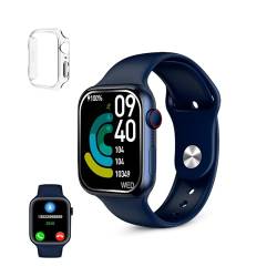KSIX Urban 4 Mini Smart Watch mit Anrufen und Benachrichtigungen, Smartwatch mit Sportmodi, Aktivitäts-Armband, Gesundheitsmonitor, 1,74-Zoll-Display, Sprachassistent, iOS- und Android-App, Blau, von KSIX smart your tech