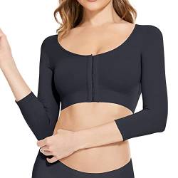 KSKshape Damen Arm Shaper Former Figurformende Shapewear Post Chirurgisch Kompression Körperhaltung Buckel Korrektor Top,Schwarz,L von KSKshape