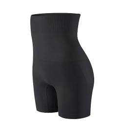 KSKshape Shapewear Damen Bauchweg Hohe Taille Figurformend Miederhose Miederpants,Schwarz-Silikon,XL/2XL von KSKshape