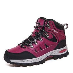 KTDYG Wanderschuhe Damen rutschfest Leicht Trekkingschuhe Herren Wasserdicht Wanderstiefel Traillaufschuhe 36-46 von KTDYG