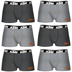 KTM Herren 2xl-6er Set Hellgrau und Dunkelgrau Boxershorts, bunt, XXL von KTM