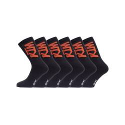 KTM Herren Hohe KTM/1/CHSX6 Socken, Pack 6 x N schwarz, 39-42 von KTM