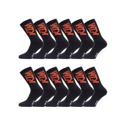 KTM Herrensocken – 12 Stück – hohe Herrensocken, Schwarz , 39-42 von KTM