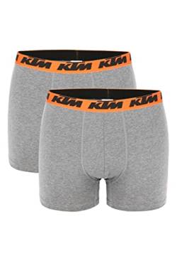 KTM by Freegun Boxershorts für Herren Unterwäsche Pant Men´s Boxer 2 er Pack, Farbe:Dark Grey2, Bekleidungsgröße:L von KTM