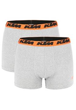KTM by Freegun Boxershorts für Herren Unterwäsche Pant Men´s Boxer 2 er Pack, Farbe:Light Grey2, Bekleidungsgröße:XL von KTM