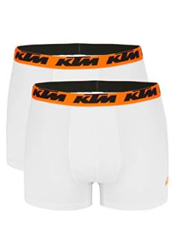 KTM by Freegun Boxershorts für Herren Unterwäsche Pant Men´s Boxer 2 er Pack, Farbe:White2, Bekleidungsgröße:XL von KTM