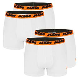 KTM by Freegun Boxershorts für Herren Unterwäsche Pant Men´s Boxer 4 er Multipack, Farbe:White2, Bekleidungsgröße:L von KTM