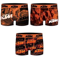 KTM by Freegun Boxershorts für Herren Unterwäsche Polyester Pant Men´s Boxer 3 er Pack, Bekleidungsgröße:M, Modelle:Set 4 von KTM