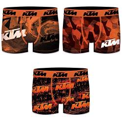 KTM by Freegun Boxershorts für Herren Unterwäsche Polyester Pant Men´s Boxer 3 er Pack, Bekleidungsgröße:XXL, Modelle:Set 4 von KTM