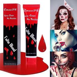 Fake Blood Body Face Makeup Paint, Theatre Make-Up Tattoo Colour,Halloween Makeup Art Paint,Body Colour, Face Paint,Easy Clean von KTouler