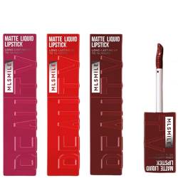 KTouler 3 Colors Matte Liquid Lipstick Set, Velvet Smooth Nude Lip Gloss, Waterproof Moisturizing Long Lasting Highly Pigmented Matte Lip Stain with Gift Box (B) von KTouler