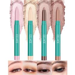 KTouler Eyeshadow Stick,4 Pcs Eye Brightener Stick,Shimmer Creamy Eyeshadow, High Pigment Blendable Formula, Long Lasting Glossy Creamy Finish Eye Makeup von KTouler