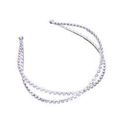 KUAIYIJU Haarband Verziert Mit Glitzernden Diamanten Modisches Kreuzförmiges Haarband Accessoire Für Den Täglichen Gebrauch Date Party Stirnband von KUAIYIJU