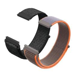 KUBFDL Nylon Uhrenarmband 20mm 22mm Armband Schnellverschluss für Herren Damen Smartwatch Ersatzarmband Verstellbare Aatmungsaktive Sport Fabric Uhrenarmbänder Watch Ersatzband von KUBFDL