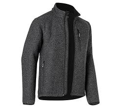 KÜBLER Workwear KÜBLER Strick Fleece-Arbeitsjacke dunkelgrau von KÜBLER Workwear