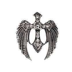 Anstecknadel Brosche Pins Kragenbrosche Abzeichen Broschen Corsage Brosche Silberbrosche Kreuz Brosche Schmuck Brosche Anstecknadel Vintage Brosche Silver von KUENG