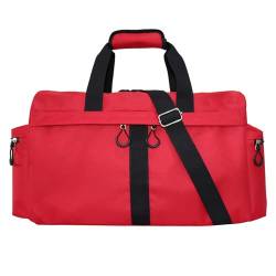 Turnbeutel für Damen und Herren, 35 l, kleine Reisetasche für Sport, Klassisches Rot, 35L von KUI WAN