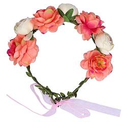 KUIKUI Verstellbares Blumenkranz-Stirnband – verschönern Sie Ihre Schönheit mit künstlichen Blumenkronen für Frauen von KUIKUI