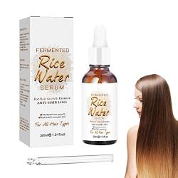 Fermentiertes Reiswasser-Serum,Rice Water for Hair Growth,Puraect Fermented Rice Water Serum,Reiswasser für Haarwuchs Essenz Anti-Haarausfall,for Thinning Hair and Hair Loss von KUIRUNRX