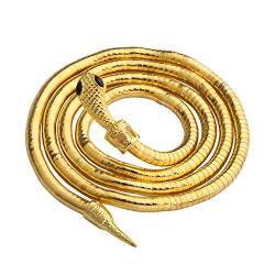 KUIYAI Biegbare Schlangen-Halskette, Mehrzweck-Halskette, flexibler Schmuck, Metall von KUIYAI