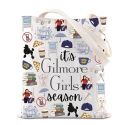 KUIYAI Gilmore TV Show Merchandise Tote Bag Luke's Coffee Gift Rory Lorelai Lovers Gift It's Gilmore G Season Shoulder Bag, Gilmoreseasontotes, Nützlich von KUIYAI