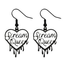 KUIYAI Scream Queen Ohrring Horrorfilm inspiriertes Geschenk Horrorliebhaber Geschenk Halloween Geschenk für Mädchen, 3 von KUIYAI