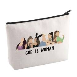 KUIYAI Singer Merchandise Kosmetiktasche "God Is Woman", Album, Make-up-Tasche, Pop-Musikliebhaber, Geschenk, Song-Geschenk, Pop-Sänger-Kulturbeutel für Fans, GodIsWomanMakeup, Kosmetiktasche von KUIYAI