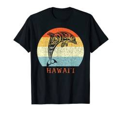 Hawaii Vintage Retro Tribal Delfin Hawaii Urlaub T-Shirt von KULAWIND