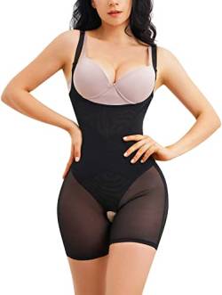 KUMAYES Body Shaper Damen Figurformender Shapewear Korsett Bauch Weg Fajas Colombianas Shaping Bodysuit Formbody Taillenformer von KUMAYES