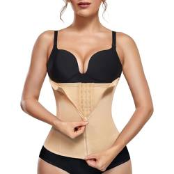 KUMAYES Korsett Damen Waist Trainer Cincher Korsage Taillenformer Bauchweggürtel Corsage Shapewear Damen bauchweg (Farbe, M) von KUMAYES