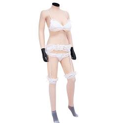 KUMIHO Silikonbrüste Brustprothese künstliche brüste mit arm Bodysuit mit Katheter für Transgender Crossdresser - Vierte Generation - D Cup (Basisversion) von KUMIHO