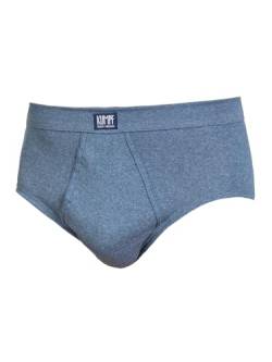 KUMPF BODY FASHION Herren Slip mit Eingriff Workerwear 99375123 Gr. 4 in blau-Melange von KUMPF BODY FASHION