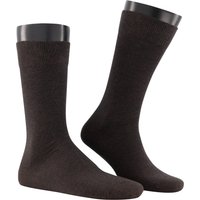 KUNERT Men Herren Socken braun Baumwolle unifarben von KUNERT Men