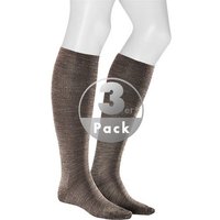 KUNERT Men Herren Socken braun Schur-Wolle unifarben von KUNERT Men