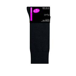 Hudson Herren Only Wool Socken, Black, (Herstellergröße: 39/42) (2er Pack) von KUNERT