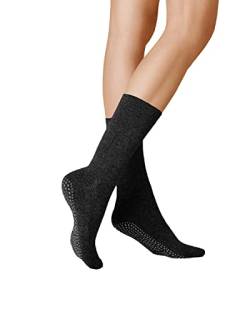 KUNERT Damen Socken Homesocks antirutsch Black 0070 39/42 von KUNERT