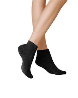 KUNERT Damen Socken Homesocks ohne Gummifäden Black 0070 35/38 von KUNERT