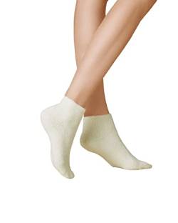 KUNERT Damen Socken Homesocks ohne Gummifäden Winterweiss 2030 39/42 von KUNERT