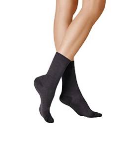 KUNERT Damen Socken Sensual Merino druckfreier Bund 150 DEN Carbon 3420 39/42 von KUNERT